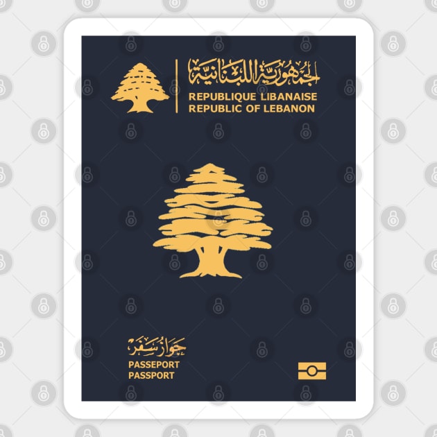 Lebanon passport Magnet by Travellers